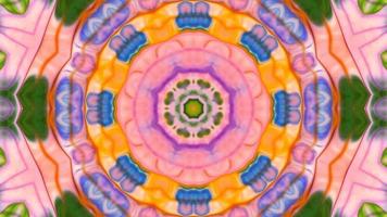 Abstract Colorful Symmetric and Hypnotic Kaleidoscope Movement video