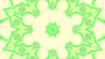 abstracte kleurrijke symmetrische en hypnotiserende caleidoscoopbeweging video