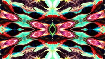 Abstract Colorful Symmetric and Hypnotic Kaleidoscope Movement video