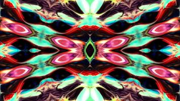 Abstract Colorful Symmetric and Hypnotic Kaleidoscope Movement video