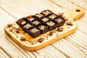 Chocolate brownies cake photo