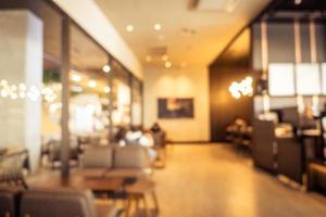 Desenfoque abstracto cafetería cafetería y restaurante interior foto