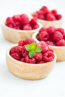 Red rasberries fruit photo