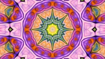Abstract Colorful Symmetric and Hypnotic Kaleidoscope Movement video