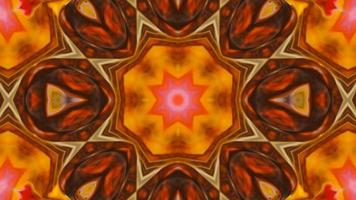 Abstract Colorful Symmetric and Hypnotic Kaleidoscope Movement video