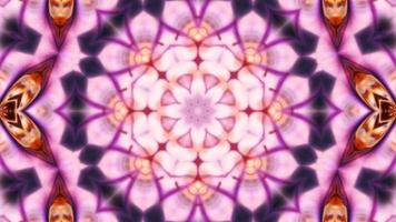 Abstract Colorful Symmetric and Hypnotic Kaleidoscope Movement video