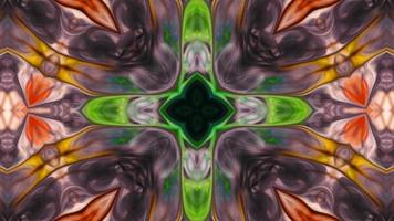 Abstract Colorful Symmetric and Hypnotic Kaleidoscope Movement video