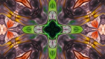 Abstract Colorful Symmetric and Hypnotic Kaleidoscope Movement video