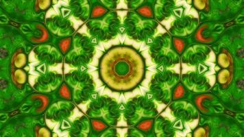 Abstract Colorful Symmetric and Hypnotic Kaleidoscope Movement video