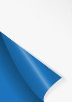 Pattern of bent corner for free filling of blue color. Vector Illustration.