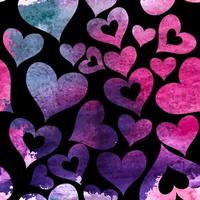 Heart Love Seamless Pattern Background Vector Illustration