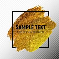 Gold Paint Glittering Textured Art Illustration. Vector Illustration