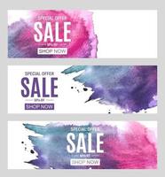 Abstract Paint Hand Drawn Watercolor Background Vector Illustration