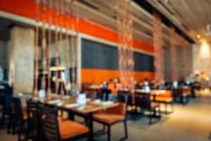 Abstract blur restaurant and coffee shop cafe interior photo