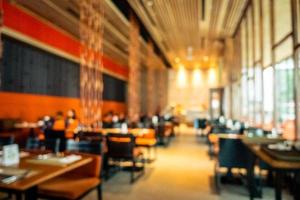 Abstract blur restaurant and coffee shop cafe interior photo