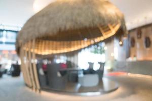 Abstract blur and defocused hotel and lobby interior photo