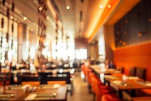 Abstract blur restaurant and coffee shop cafe interior photo