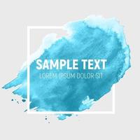 Hand Drawn Watercolor Brush Paint Background, Textured Art Illustration with Place for Sample Text. Vector Illustration