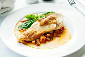 Chicken breast steak photo