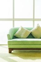 Pillow on sofa photo