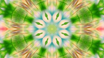 Abstract Colorful Symmetric and Hypnotic Kaleidoscope Movement video