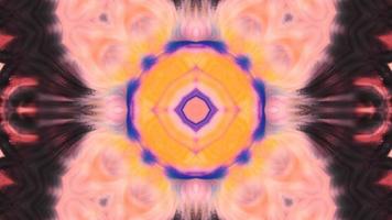 abstrakt symmetriskt och hypnotiskt kalejdoskop video