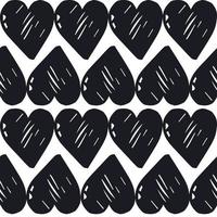 Vector seamless pattern with hearts shape in a modern style. Happy Valentines day illustration. For wallpaper, pattern fills, web page, textures, textile, wrapping paper