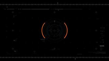 Futuristic user interface design element Video overlay 001 vector