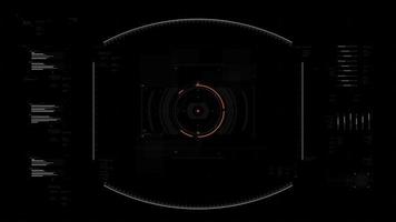 Futuristic user interface design element Video overlay 008 vector