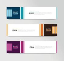 Vector Abstract Banner Design Web Template