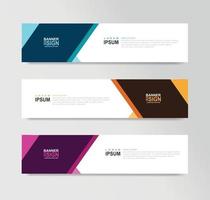 Vector Abstract Banner Design Web Template