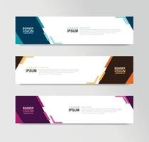 Vector Abstract Banner Design Web Template