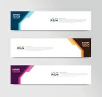 Vector Abstract Banner Design Web Template