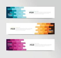 Vector Abstract Banner Design Web Template