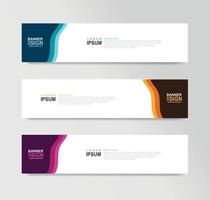 Vector Abstract Banner Design Web Template