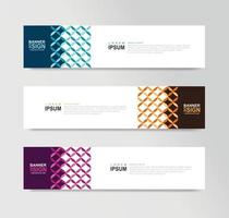 Vector Abstract Banner Design Web Template