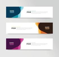 Vector Abstract Banner Design Web Template