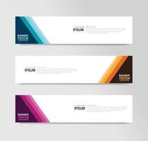 Vector Abstract Banner Design Web Template