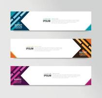 Vector Abstract Banner Design Web Template