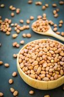 Peanuts in wooden bowl photo