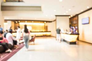 Abstract blur lobby and hotel interior photo