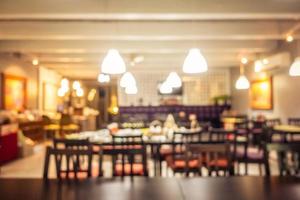 Resumen borroso cafetería cafetería y restaurante foto