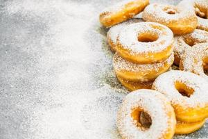 Sweet dessert with many donut photo