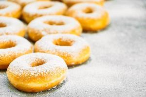 Sweet dessert with many donut photo