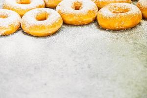 Sweet dessert with many donut photo