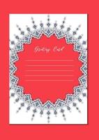 Mandala vintage template card vector