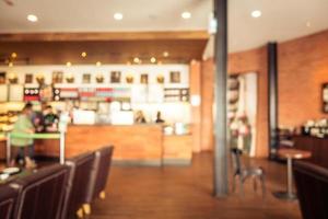 Blur coffee shop and restaurant photo
