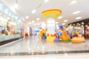 Abstract blur and defocused shopping mall photo