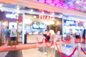Abstract blur and defocused shopping mall photo