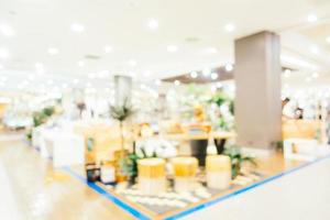 Abstract blur and defocused shopping mall center of department store photo